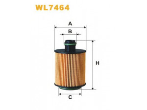 WIX FILTERS WL7464 alyvos filtras 
 Filtrai -> Alyvos filtras
1109CJ, 55206816, 55207208, 55214974