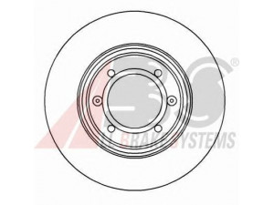 A.B.S. 15014 stabdžių diskas 
 Stabdžių sistema -> Diskinis stabdys -> Stabdžių diskas
116382201401, 60533706, 60533708