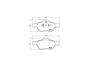 BREMBO P 68 029 stabdžių trinkelių rinkinys, diskinis stabdys 
 Techninės priežiūros dalys -> Papildomas remontas
410600012R, 410607690R, 7701206598