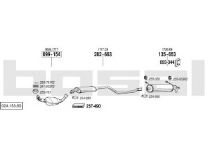 BOSAL 024.153.60 išmetimo sistema 
 Išmetimo sistema -> Išmetimo sistema, visa