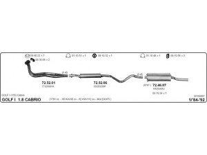 IMASAF 587000067 išmetimo sistema 
 Išmetimo sistema -> Išmetimo sistema, visa