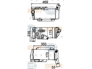 HELLA 8MO 376 765-511 alyvos aušintuvas, lėtintuvas
164 3669, 184 0389, 81.32560.0059