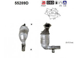 AS 55289D katalizatoriaus keitiklis 
 Išmetimo sistema -> Katalizatoriaus keitiklis
55181852, 55181852