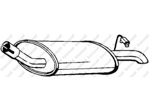 BOSAL 154-929 galinis duslintuvas 
 Išmetimo sistema -> Duslintuvas
1018858, 1460239, 5029642, 6643787