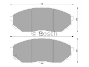 BOSCH 0 986 AB3 048 stabdžių trinkelių rinkinys, diskinis stabdys 
 Techninės priežiūros dalys -> Papildomas remontas
3EE0058101, 58101 3E000, 58101 3ED00