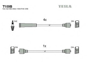 TESLA T109B uždegimo laido komplektas 
 Kibirkšties / kaitinamasis uždegimas -> Uždegimo laidai/jungtys