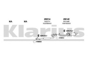 KLARIUS 420103E išmetimo sistema 
 Išmetimo sistema -> Išmetimo sistema, visa