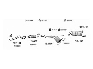ASSO ART0685 išmetimo sistema 
 Išmetimo sistema -> Išmetimo sistema, visa