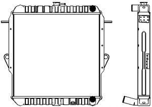 SAKURA  Automotive 1461-0405 radiatorius, variklio aušinimas