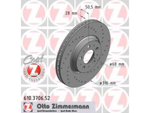 ZIMMERMANN 610.3706.52 stabdžių diskas 
 Dviratė transporto priemonės -> Stabdžių sistema -> Stabdžių diskai / priedai
3063 6074, 3063 6074 3, 3063 6074 4