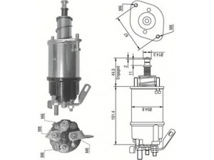 MAGNETI MARELLI 940113050158 solenoidinis jungiklis, starteris