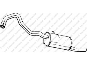 BOSAL 154-355 galinis duslintuvas 
 Išmetimo sistema -> Duslintuvas
1549604, 1552471, 1561653, 5011665