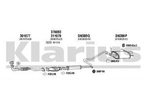 KLARIUS 270271U išmetimo sistema 
 Išmetimo sistema -> Išmetimo sistema, visa