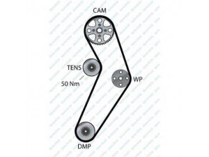 DAYCO 94785 paskirstymo diržas 
 Techninės priežiūros dalys -> Papildomas remontas
1680600QAR, 1680600QBD, 7700273279