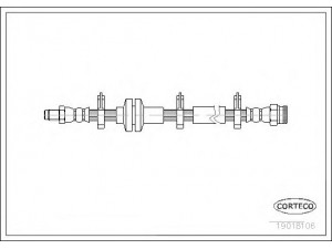 CORTECO 19018106 stabdžių žarnelė 
 Stabdžių sistema -> Stabdžių žarnelės
60508002, 60511713, 60546646