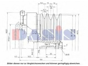 AKS DASIS 851155N magnetinė sankaba, oro kondicionieriaus kompresorius