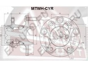 ASVA MTWH-CYR rato stebulė 
 Ašies montavimas/vairavimo mechanizmas/ratai -> Rato stebulė/montavimas -> Rato stebulė
3785A008, 3785A008