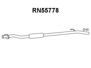 VENEPORTE RN55778 vidurinis duslintuvas 
 Išmetimo sistema -> Duslintuvas
8200043360