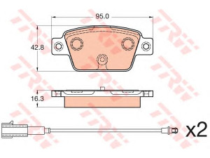 TRW GDB2054 stabdžių trinkelių rinkinys, diskinis stabdys 
 Techninės priežiūros dalys -> Papildomas remontas
77365809, 77365809