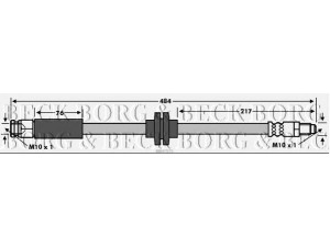 BORG & BECK BBH7575 stabdžių žarnelė 
 Stabdžių sistema -> Stabdžių žarnelės
51805325