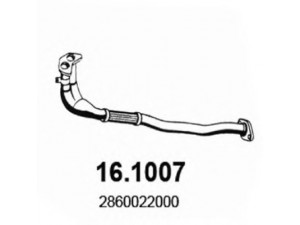 ASSO 16.1007 išleidimo kolektorius 
 Išmetimo sistema -> Išmetimo vamzdžiai
2860022000, 2860022200, 2860022250