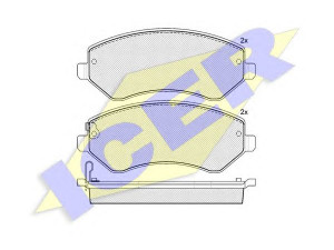 ICER 181512 stabdžių trinkelių rinkinys, diskinis stabdys 
 Techninės priežiūros dalys -> Papildomas remontas
05019984AA, 05066427AA, 05096349AA