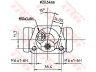 TRW BWF191 rato stabdžių cilindras 
 Stabdžių sistema -> Ratų cilindrai
1113641, 6791093, 6808555, 93BB2261BC