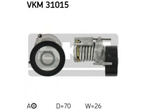 SKF VKM 31015 įtempiklio skriemulys, V formos rumbuotas diržas 
 Diržinė pavara -> V formos rumbuotas diržas/komplektas -> Įtempiklio skriemulys
030 145 299 C, 030 145 299 F, 030 145 299 F