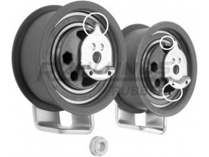 ROULUNDS RUBBER T55489 įtempiklio skriemulys, paskirstymo diržas
045109243B, 045109243D, 1100583