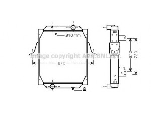 AVA QUALITY COOLING RE2041 radiatorius, variklio aušinimas 
 Aušinimo sistema -> Radiatorius/alyvos aušintuvas -> Radiatorius/dalys
5010315842