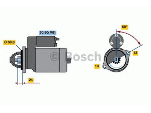 BOSCH 0 001 106 027 starteris 
 Elektros įranga -> Starterio sistema -> Starteris
12 41 1 489 994, 12 41 7 570 487