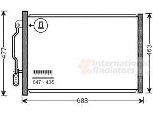 VAN WEZEL 30005605 kondensatorius, oro kondicionierius 
 Oro kondicionavimas -> Kondensatorius
221-500-1354, 2215000754, 2215000854