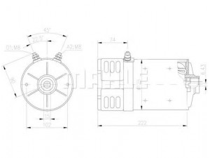 MAHLE ORIGINAL MM 43 elektrovariklis