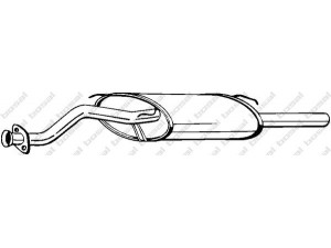 BOSAL 115-853 galinis duslintuvas 
 Išmetimo sistema -> Duslintuvas
GEX-33546, WCG-033546