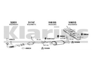 KLARIUS 931135U išmetimo sistema 
 Išmetimo sistema -> Išmetimo sistema, visa