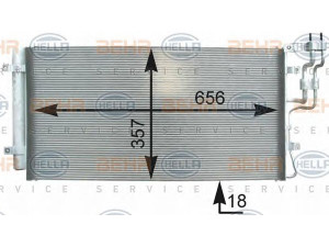 HELLA 8FC 351 303-151 kondensatorius, oro kondicionierius 
 Oro kondicionavimas -> Kondensatorius
976061D100