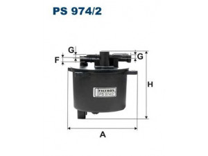 FILTRON PS974/2 kuro filtras 
 Degalų tiekimo sistema -> Kuro filtras/korpusas
190183, 9656937180, 1427928, 6G9Q9155AA