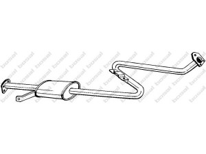 BOSAL 283-165 vidurinis duslintuvas 
 Išmetimo sistema -> Duslintuvas
MB 431611
