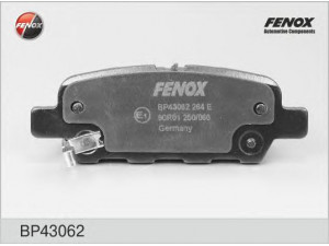 FENOX BP43062 stabdžių trinkelių rinkinys, diskinis stabdys 
 Techninės priežiūros dalys -> Papildomas remontas
044608H385, 440608H385, 44060AM485