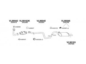 VENEPORTE 900010 išmetimo sistema 
 Išmetimo sistema -> Išmetimo sistema, visa