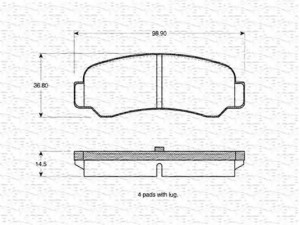 MAGNETI MARELLI 363702160989 stabdžių trinkelių rinkinys, diskinis stabdys 
 Techninės priežiūros dalys -> Papildomas remontas
04466-12100, 0446612100, 0449212030