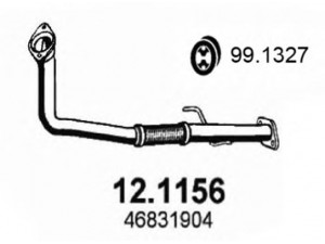 ASSO 12.1156 išleidimo kolektorius 
 Išmetimo sistema -> Išmetimo vamzdžiai
46559527, 46831904, 71765075