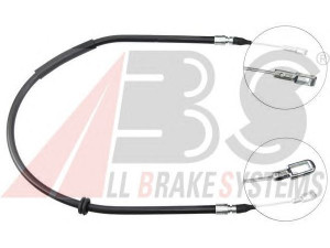 A.B.S. K11616 trosas, stovėjimo stabdys 
 Stabdžių sistema -> Valdymo svirtys/trosai
3271577, 32715770, 32715773