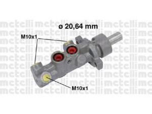 METELLI 05-0708 pagrindinis cilindras, stabdžiai 
 Stabdžių sistema -> Pagrindinis stabdžių cilindras
47201-09010, 47201-09340