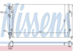 NISSENS 651871 radiatorius, variklio aušinimas 
 Aušinimo sistema -> Radiatorius/alyvos aušintuvas -> Radiatorius/dalys
6N0.121.253 J