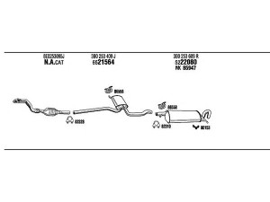 WALKER VW50939 išmetimo sistema 
 Išmetimo sistema -> Išmetimo sistema, visa