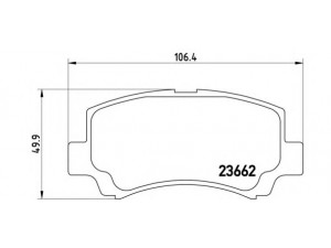 BREMBO P 79 011 stabdžių trinkelių rinkinys, diskinis stabdys 
 Techninės priežiūros dalys -> Papildomas remontas
5581075F00, 5581075F10, 5581075F11