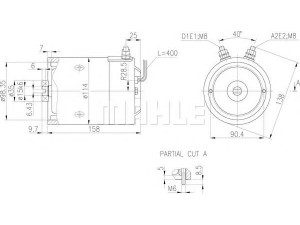 MAHLE ORIGINAL MM 245 elektrovariklis