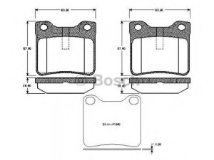 BOSCH 0 986 TB2 176 stabdžių trinkelių rinkinys, diskinis stabdys 
 Techninės priežiūros dalys -> Papildomas remontas
4251 30, 4252 66