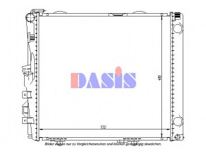 AKS DASIS 121651N radiatorius, variklio aušinimas
1245002703, 1245008903, A1245002703